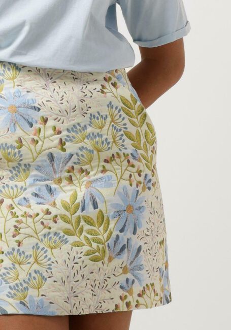 Hellblau MSCH COPENHAGEN Minirock ALOE W FLORALS - large