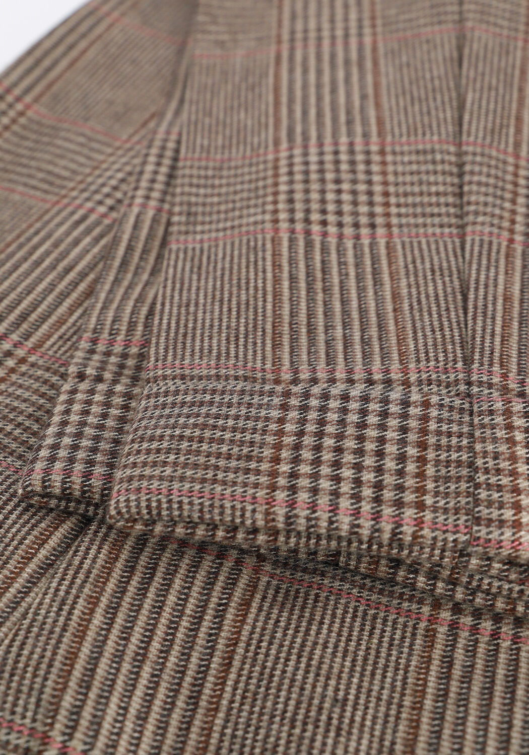 Camelfarbene VANILIA Hose CHECK RELAXE - large