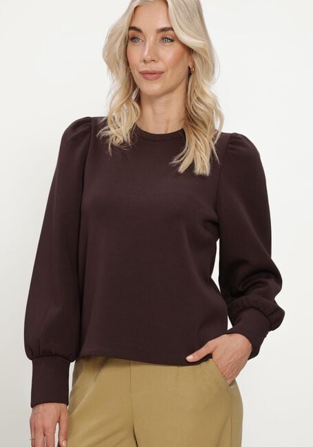 Braune OBJECT Pullover OBJANDREA RE L/S O-NECK - large