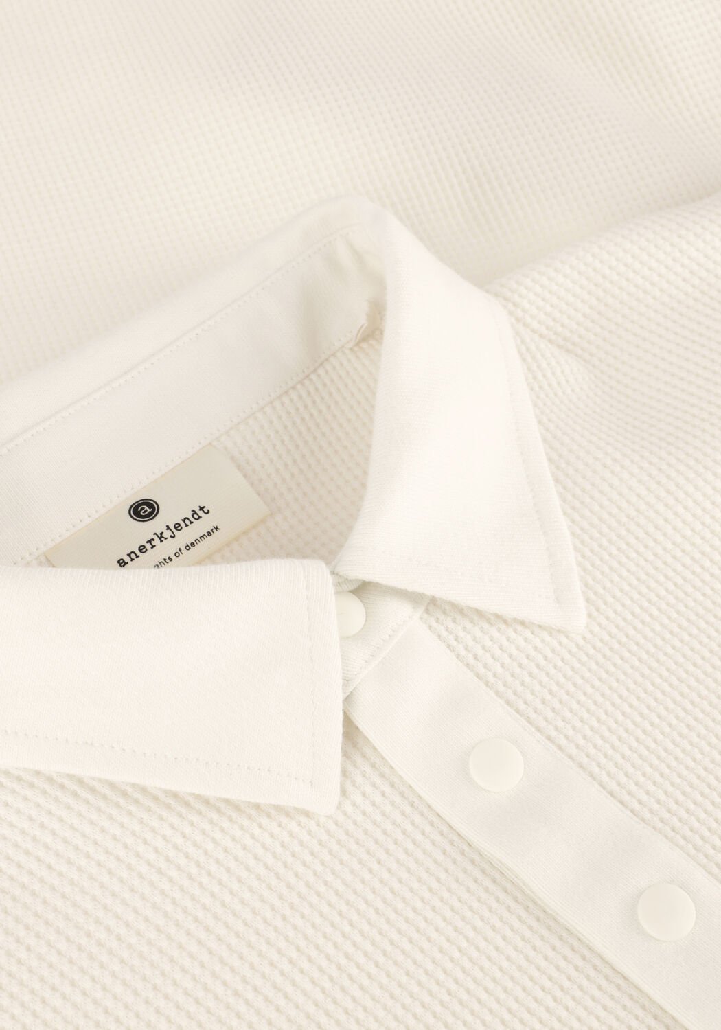 Nicht-gerade weiss ANERKJENDT Polo-Shirt AKKIKI WAFFLE POLO TEE - large