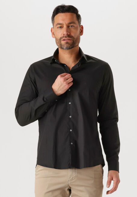 Schwarze CALVIN KLEIN Klassisches Oberhemd POPLIN STRETCH SLIM SHIRT - large