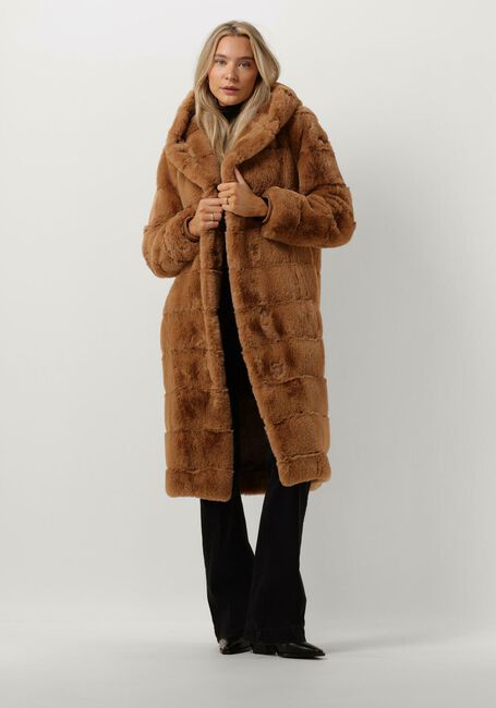 Camelfarbene MOSCOW Fake-Fur-Jack 10-09-NADJANA - large