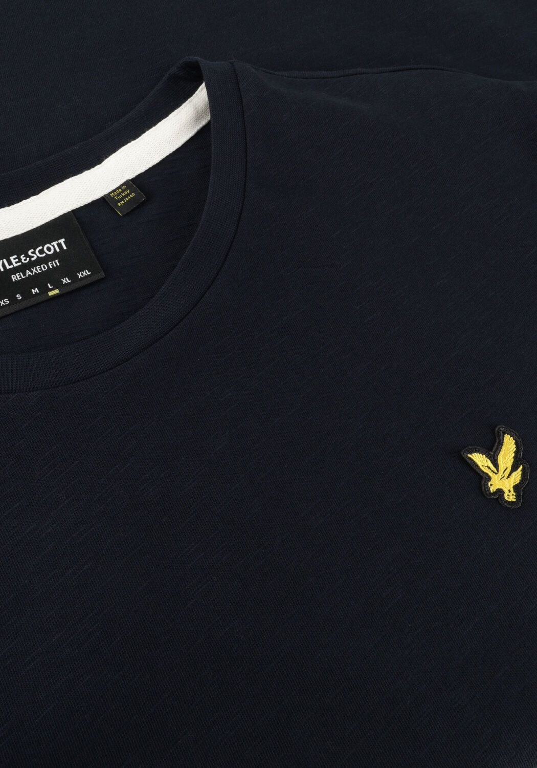 Dunkelblau LYLE & SCOTT T-shirt SLUB T-SHIRT - large