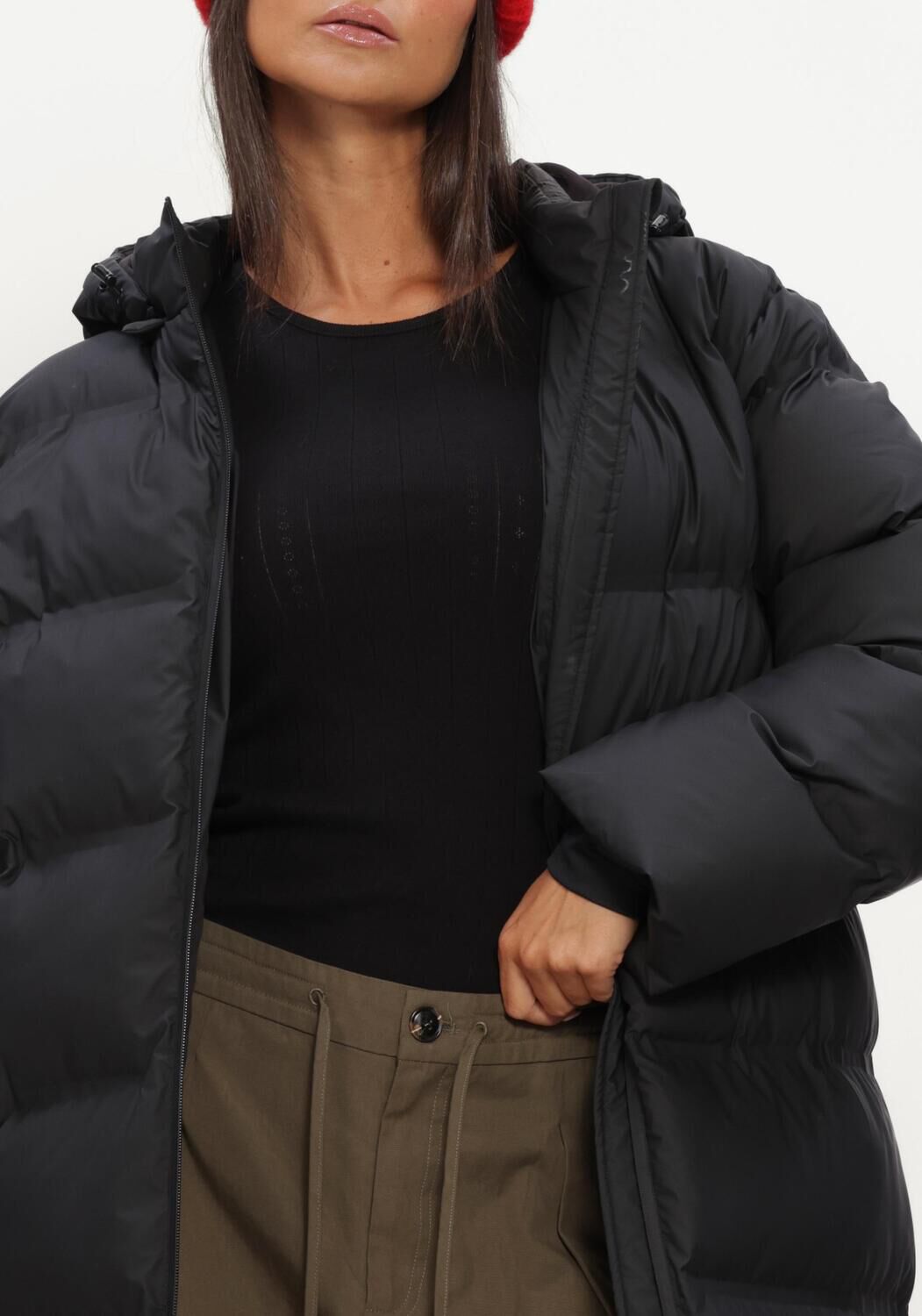 Schwarze NOTRE-V Wattierte Jack NV-IDEKE - large
