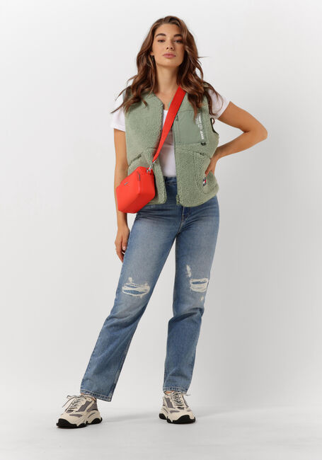 Grüne TOMMY JEANS Bodywarmer TJW REVERSIBLE SHERPA VEST - large