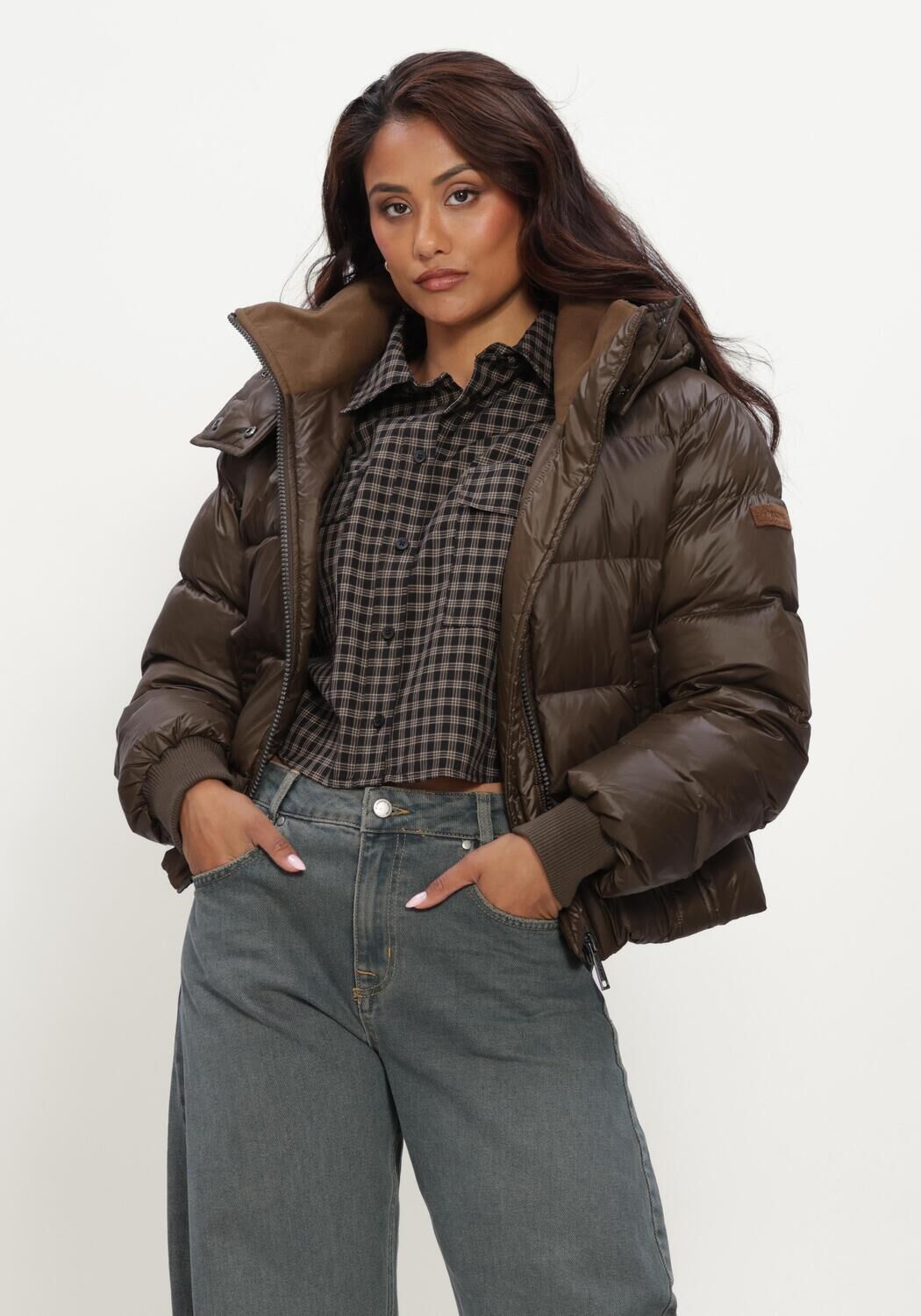 Braune MOSCOW Wattierte Jack 12-08-MARCY - large