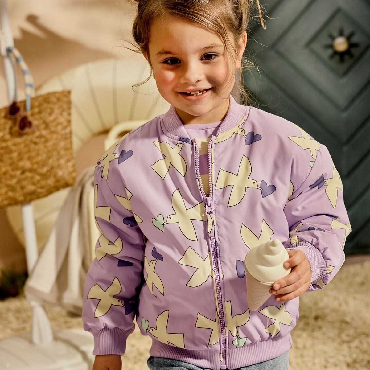 Lila Z8 Wattierte Jack MELIS - large