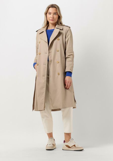 Beige TOMMY HILFIGER Trenchcoats COTTON BLEND DB TRENCH - large