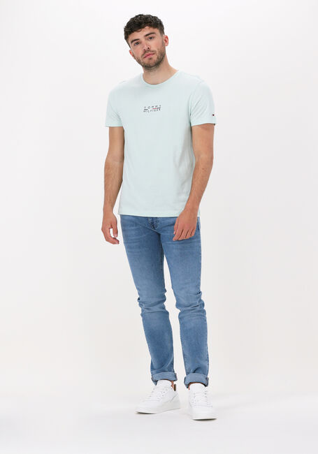 Minze TOMMY HILFIGER T-shirt SQUARE LOGO TEE - large