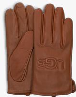Cognacfarbene UGG Handschuhe SHORTY LOGO GLOVE - medium