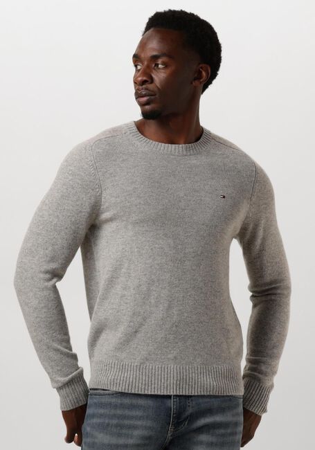 Hellgrau TOMMY HILFIGER Pullover LAMBSWOOL CREW NECK - large