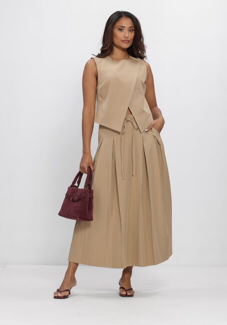 Camelfarbene Y.A.S. R&ouml;cke YASCAMIA HW LONG SKIRT - large