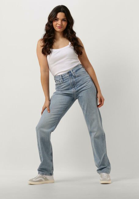Blaue CALVIN KLEIN Straight leg jeans HIGH RISE STRAIGHT - large