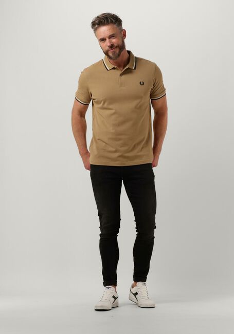 Khaki FRED PERRY Polo-Shirt TWIN TIPPED FRED PERRY SHIRT - large