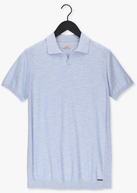 Blaue DSTREZZED Polo-Shirt POLO S/S MELANGE SLUB - large