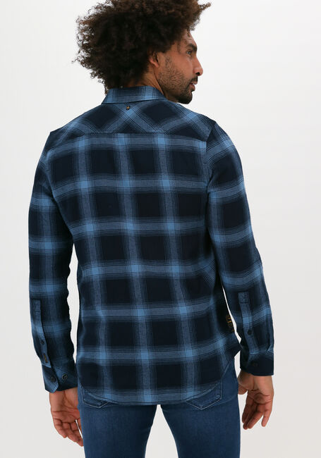 Blaue PME LEGEND Casual-Oberhemd LONG SLEEVE SHIRT TWILL CHECK - large