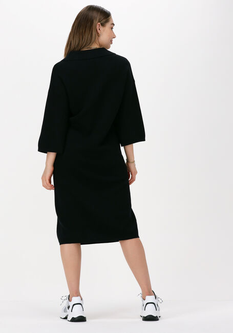 Schwarze Y.A.S. Midikleid YASABELIA 3/4 KNIT DRESS - large
