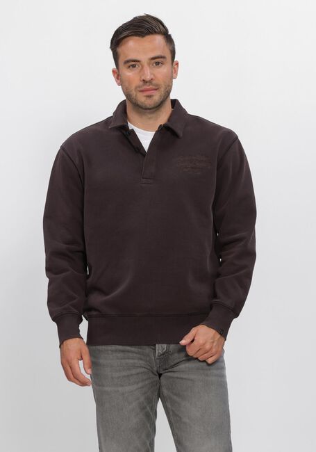 Braune BUTCHER OF BLUE Pullover CURL SWEAT POLO - large