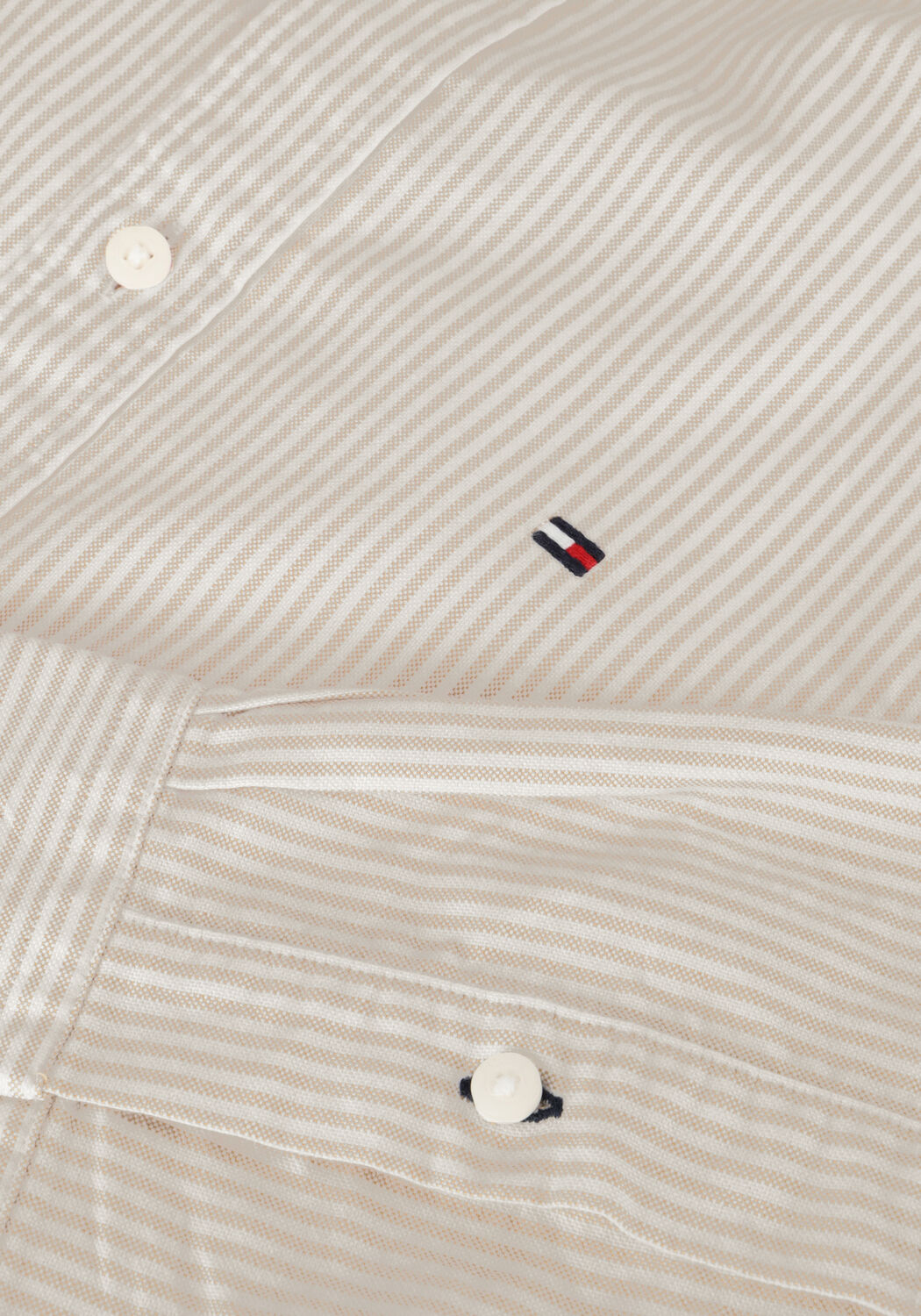 Beige TOMMY HILFIGER Casual-Oberhemd HERITAGE OXFORD STRIPE RF SHIRT - large