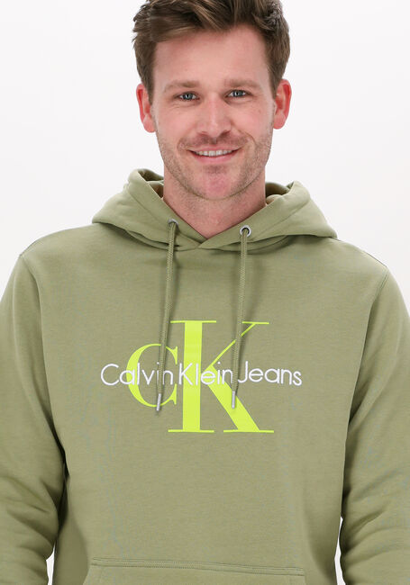 Grüne CALVIN KLEIN Sweatshirt SEASONAL MONOGRAM REGULAR - large