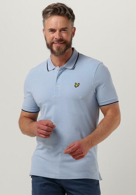 Hellblau LYLE & SCOTT Polo-Shirt TIPPED POLO SHIRT - large