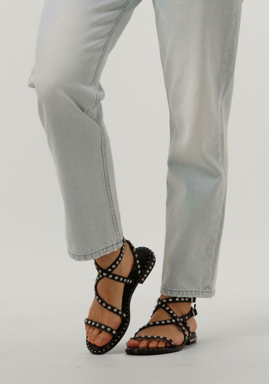 Schwarze ASH Flache Sandalen PETRA - large