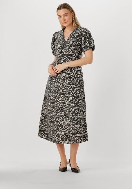 Schwarze NEO NOIR Midikleid ILLANA ZEBRA DRESS - large