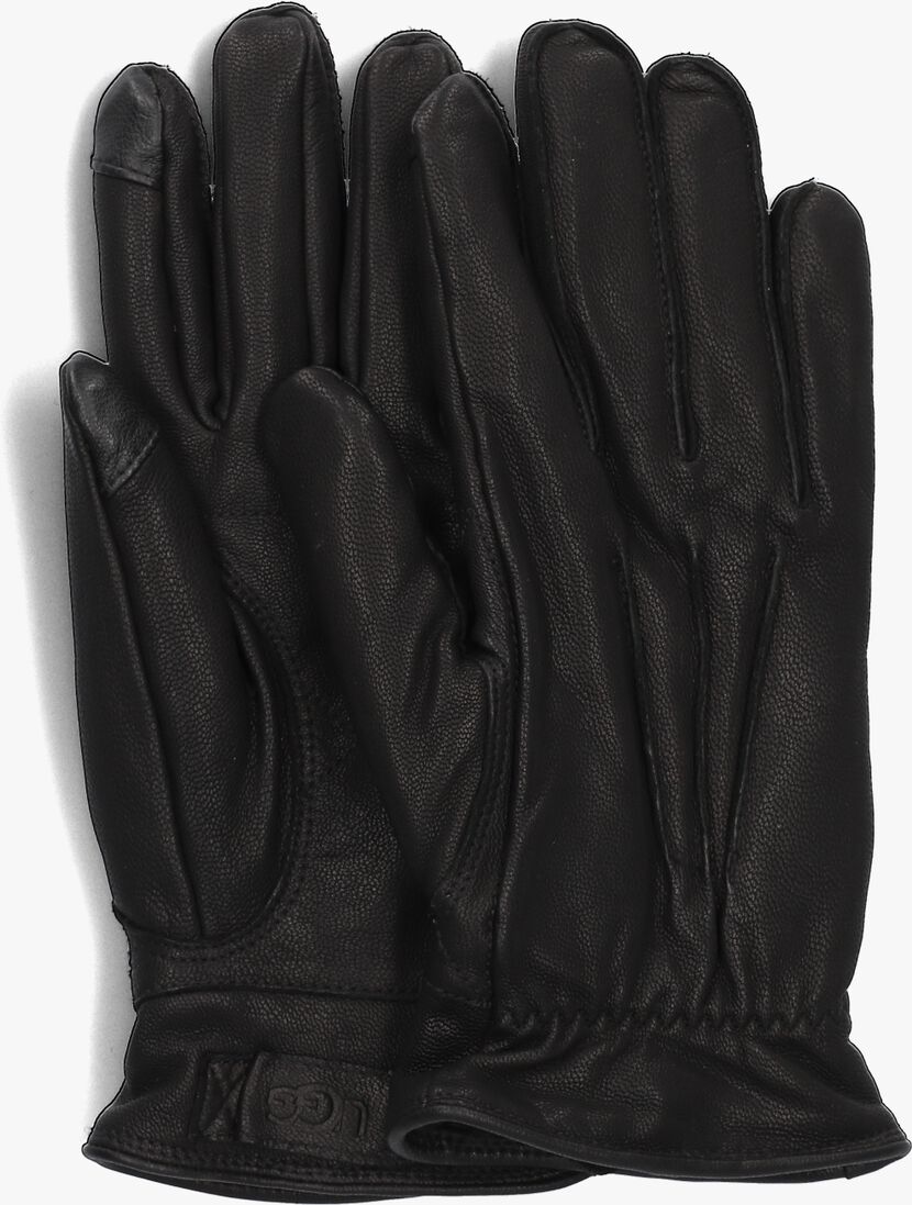 schwarze ugg handschuhe point leather glove