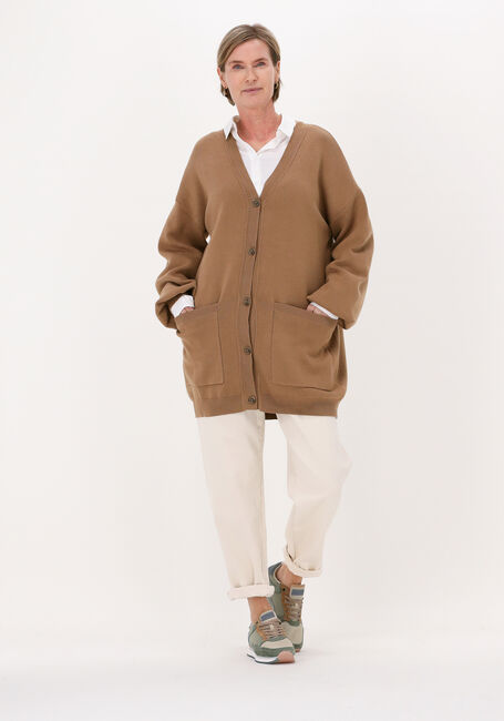 Camelfarbene MINIMUM Strickjacke DIITTO 7261 - large