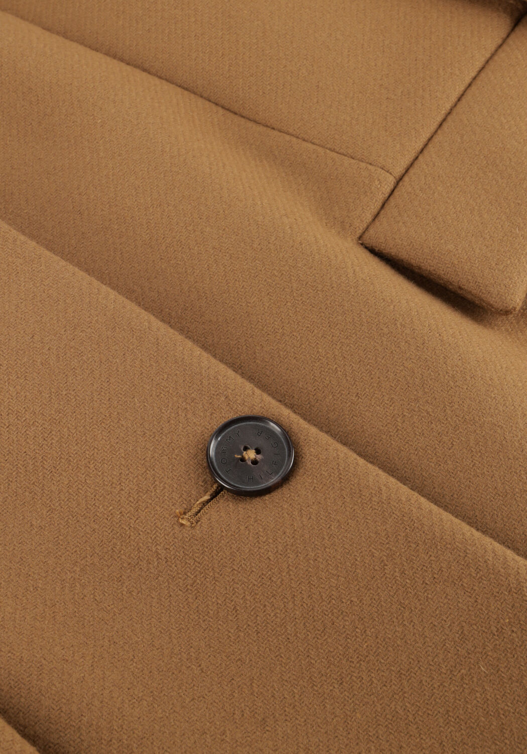 Camelfarbene TOMMY HILFIGER M&auml;ntel CLASSIC SB WOOL REG MAXI COAT - large