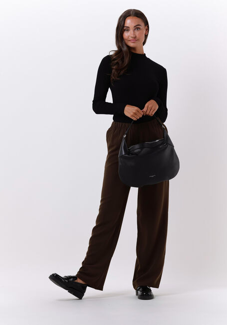 Schwarze MODSTRÖM T-shirt KROWN LS T-NECK - large