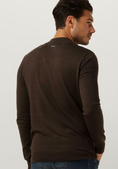 Braune PUREWHITE Pullover ESSENTAIL HALFZIP - large