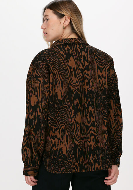 Braune MODSTRÖM Blusen MATEO PRINT SHIRT - large