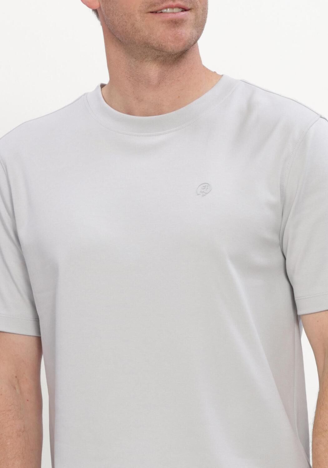 Hellgrau CAST IRON T-shirt SHORT SLEEVE R-NECK REGULAR FIT INTERLOCK - large