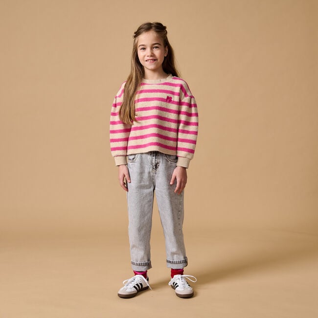 Mehrfarbige/Bunte PETIT BLUSH Pullover TEDDY SWEATER - large