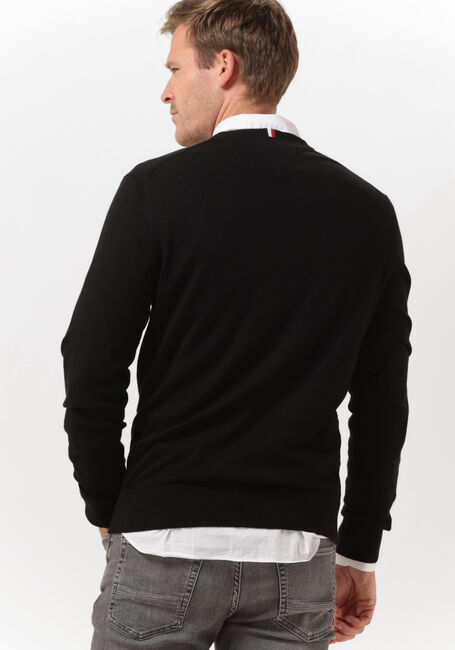 Schwarze TOMMY HILFIGER Pullover PIMA ORG CTN CASHMERE CREW NECK - large