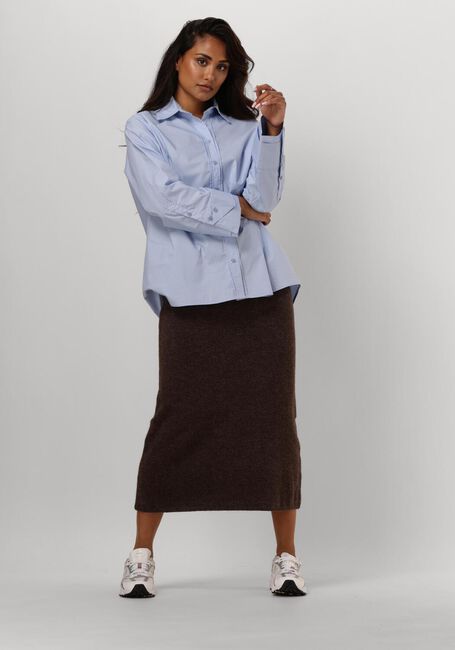 Braune NEO NOIR Midirock ASHANTI KNIT SKIRT - large