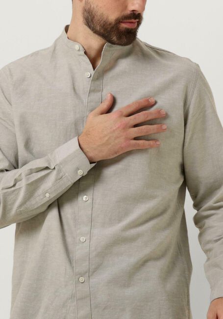 Gr&uuml;ne SELECTED MEN Casual-Oberhemd SLHREGNEW-LINEN SHIRT LS BAND - large
