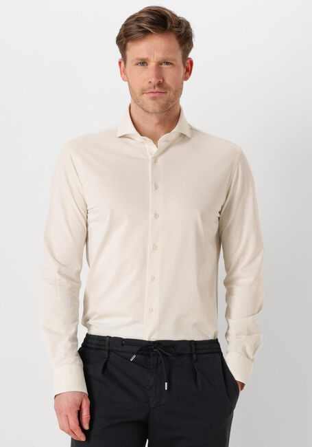 Ecru PROFUOMO Klassisches Oberhemd SHIRT X-CUTAWAY JAPANESE KNITTED - large
