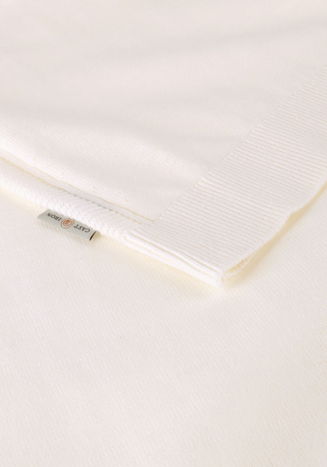 Ecru CAST IRON T-shirt COTTON BLEND SLUB - large