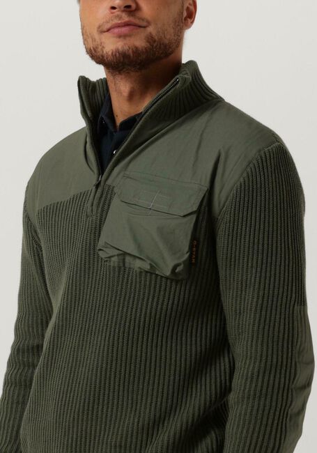 Grüne G-STAR RAW Sweatshirt ARMY HALF ZIP KNIT - large