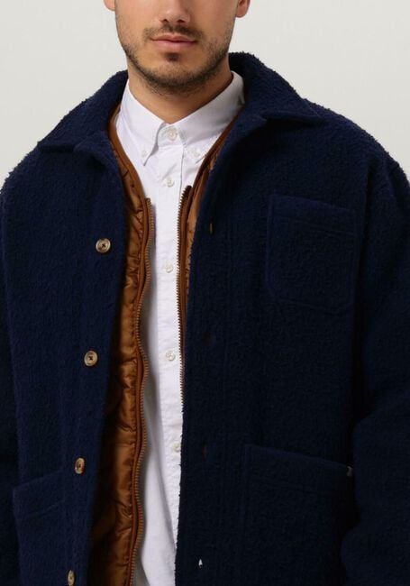 Dunkelblau FORÉT Jack STAY WOOL OVERSHIRT - large