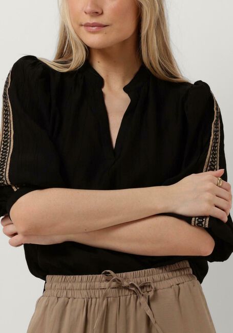 Schwarze NUKUS Blusen LENA BLOUSE TAPE - large