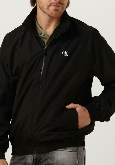 Schwarze CALVIN KLEIN Jack UNPADDED HARRINGTON JACKET - large