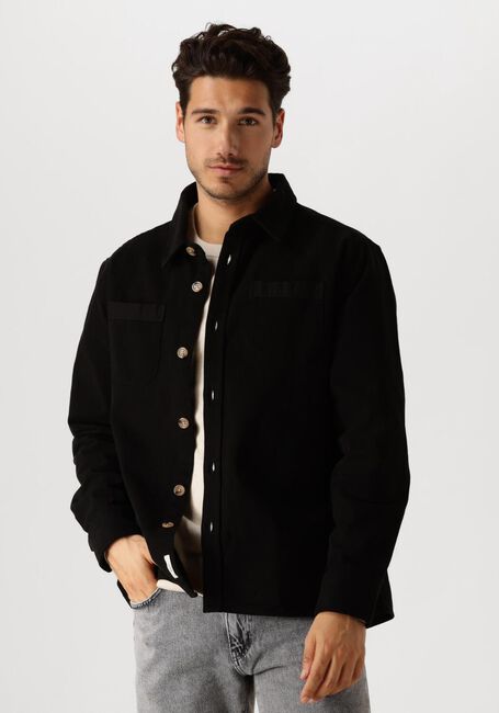 Schwarze FORÉT Overshirt FELLOW TWILL SHIRT - large