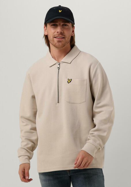 Nicht-gerade weiss LYLE & SCOTT Sweatshirt CREST TEXTURED QUARTER ZIP - large