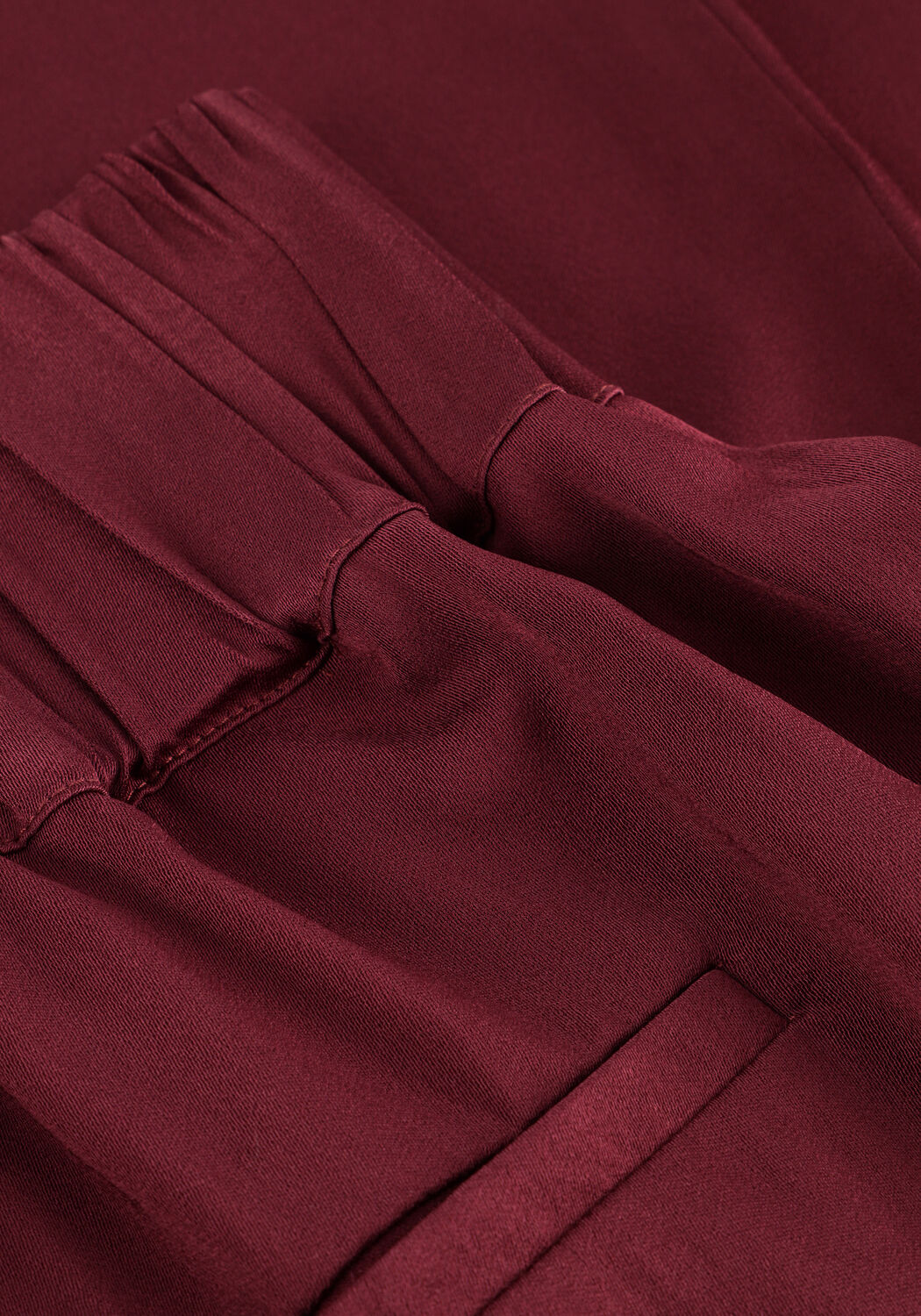 Bordeaux SELECTED WOMEN Weite Hose SLFLAURINA MW WIDE PANT B - large