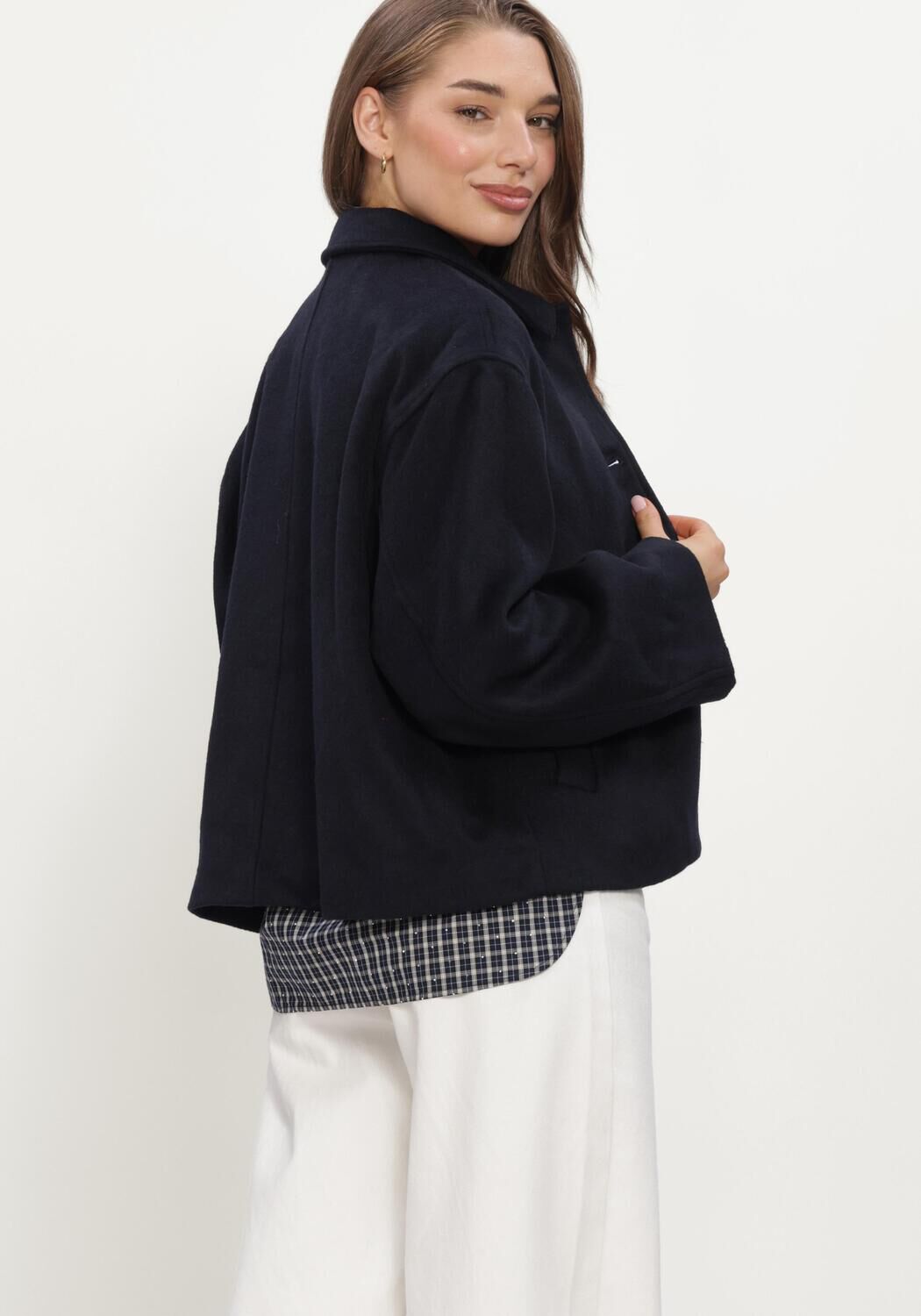 Dunkelblau NEO NOIR Jack HAMRA WOOL JACKET - large