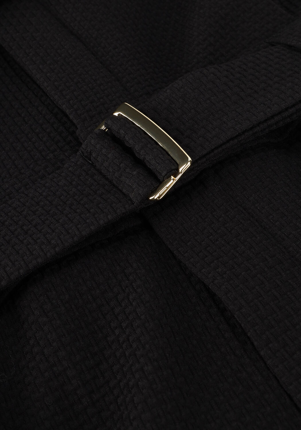 Schwarze VANILIA Jumpsuit WAFEL CLASSY JUMPSUIT - large