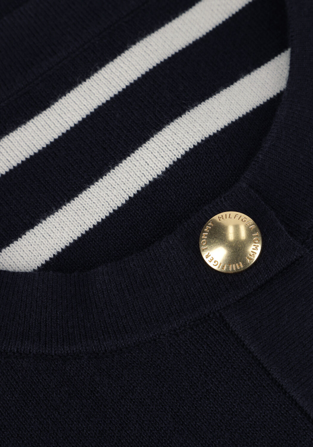 Blaue TOMMY HILFIGER Strickjacke CO JERSEY STCH REVERSIBLE CARDI - large